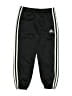 Adidas 100% Polyester Black Track Pants Size 6 - photo 1