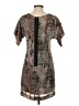 Rag & Bone 100% Silk Animal Print Brown Cocktail Dress Size 2 - photo 2