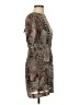 Rag & Bone 100% Silk Animal Print Brown Cocktail Dress Size 2 - photo 4