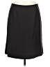 Tahari Solid Black Brown Formal Skirt Size 12 (petite) - photo 1