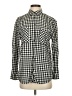 OVS Checkered-gingham Black Long Sleeve Button-Down Shirt Size S - photo 1