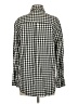 OVS Checkered-gingham Black Long Sleeve Button-Down Shirt Size S - photo 2