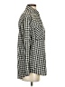 OVS Checkered-gingham Black Long Sleeve Button-Down Shirt Size S - photo 4