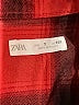 Zara Plaid Red Long Sleeve Button-Down Shirt Size 7 - photo 3