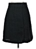 H&M 100% Polyester Tweed Black Casual Skirt Size 4 - photo 2