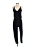 Elan Solid Black Jumpsuit Size S - photo 1