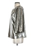 Ann Taylor 100% Polyester Metallic Silver 3/4 Sleeve Blouse Size XS - photo 5
