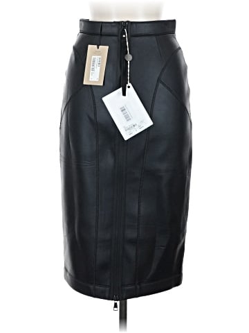 No. 21 Faux Leather Skirt (view 2)