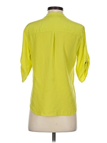Amanda Uprichard Short Sleeve Silk Top (view 2)