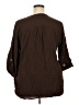 Beverly Drive 100% Rayon Brown 3/4 Sleeve Blouse Size 3X - photo 2