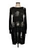 Leota Graphic Black Casual Dress Size S - photo 1