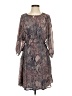 Floreat 100% Polyester Paisley Gray Casual Dress Size S - photo 1