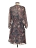 Floreat 100% Polyester Paisley Gray Casual Dress Size S - photo 2