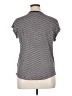 Layla Houndstooth Gray Short Sleeve Henley Size XL - photo 2