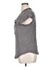 Layla Houndstooth Gray Short Sleeve Henley Size XL - photo 5