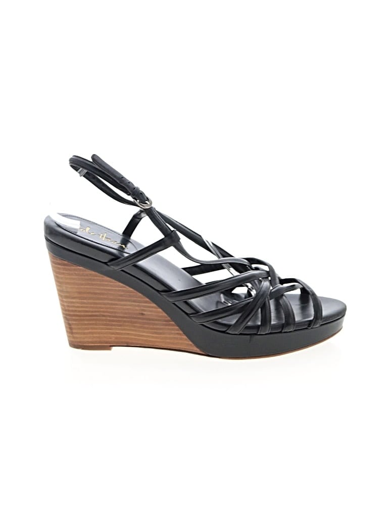 Pre-owned Cole Haan Wedges In Black