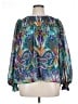 Nicole Miller 100% Polyester Teal 3/4 Sleeve Blouse Size XL - photo 1