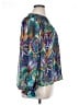 Nicole Miller 100% Polyester Teal 3/4 Sleeve Blouse Size XL - photo 4
