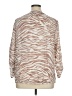 AGB Animal Print Tan 3/4 Sleeve Blouse Size 1X - photo 2