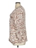 AGB Animal Print Tan 3/4 Sleeve Blouse Size 1X - photo 5
