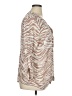 AGB Animal Print Tan 3/4 Sleeve Blouse Size 1X - photo 4