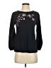 Ann Taylor LOFT 100% Cotton Floral Black Pullover Sweater Size XS - photo 1