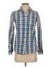 Madewell Plaid Blue Long Sleeve Button-Down Shirt Size S - photo 1
