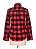 Ocean + Coast 100% Cotton Plaid Red Long Sleeve Button-Down Shirt Size L - photo 2