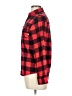 Ocean + Coast 100% Cotton Plaid Red Long Sleeve Button-Down Shirt Size L - photo 5