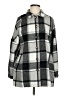 Unbranded 100% Polyester Plaid Gray Coat Size S - photo 1