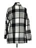 Unbranded 100% Polyester Plaid Gray Coat Size S - photo 2