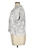 Southern Shirt Metallic Silver Short Sleeve Blouse Size XL - photo 5