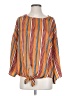 Entro 100% Polyester Stripes Orange 3/4 Sleeve Blouse Size S - photo 1