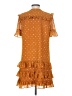 Point Sur 100% Polyester Stars Brown Casual Dress Size 2 - photo 2