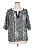 Milano Black 3/4 Sleeve Blouse Size XL - photo 1
