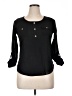 Miss Daisy Black 3/4 Sleeve Blouse Size XL - photo 1