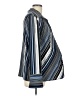 Duo Maternity Stripes Blue 3/4 Sleeve Blouse Size L - photo 4