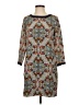 J.Crew 100% Silk Print Gray Casual Dress Size 2 - photo 1