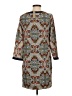 J.Crew 100% Silk Print Gray Casual Dress Size 2 - photo 2
