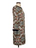 J.Crew 100% Silk Print Gray Casual Dress Size 2 - photo 4