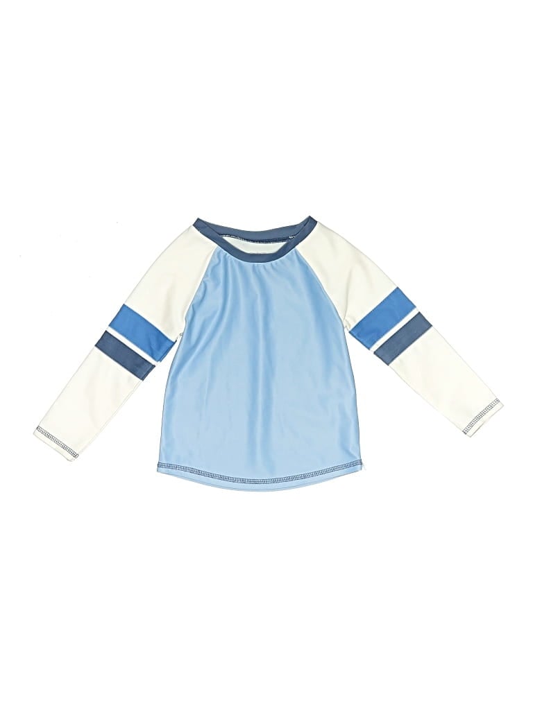 Pre-owned Mud Pie Kids' 3/4 Sleeve T-shirt In Blue