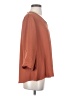 She + Sky 100% Polyester Brown 3/4 Sleeve Top Size S - photo 4