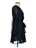 Miami 100% Polyester Black Teal Cocktail Dress Size S - photo 4