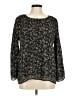 Max Studio 100% Polyester Black Long Sleeve Blouse Size M - photo 1