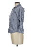 Assorted Brands Checkered-gingham Blue 3/4 Sleeve Button-Down Shirt Size 8 - photo 5