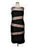 DressBarn Graphic Black Cocktail Dress Size 14 - photo 1
