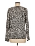 Tahari Animal Print Ivory Long Sleeve Blouse Size M - photo 2