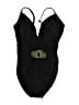 Shape FX Paisley Black One Piece Swimsuit Size 4 - photo 1