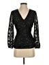 J.Crew 100% Polyester Black 3/4 Sleeve Blouse Size XS - photo 1