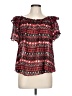Hache Red Short Sleeve Blouse Size EU 42 / US 12 - photo 1